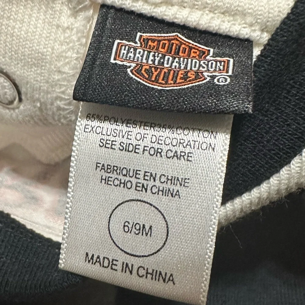 Harley Davidson Vintage Baby One Piece Sweater - Picture 3 of 6